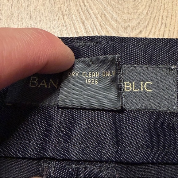 Vintage Banana Republic Nylon Cotton Blend Moto Pants Womens 2 Black Y2K Grunge - Picture 8 of 12